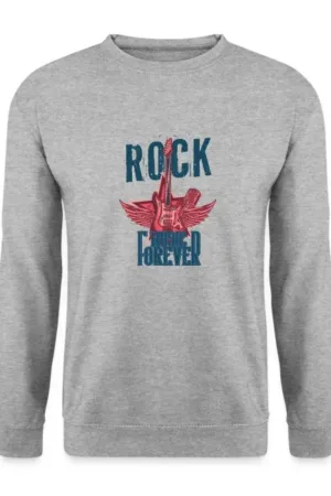 Sweat Gris avec design Rock