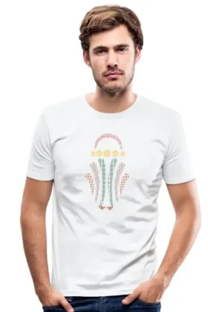 T-shirt blanc avec design can 2024.